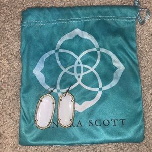 Kendra Scott White Elle Earrings